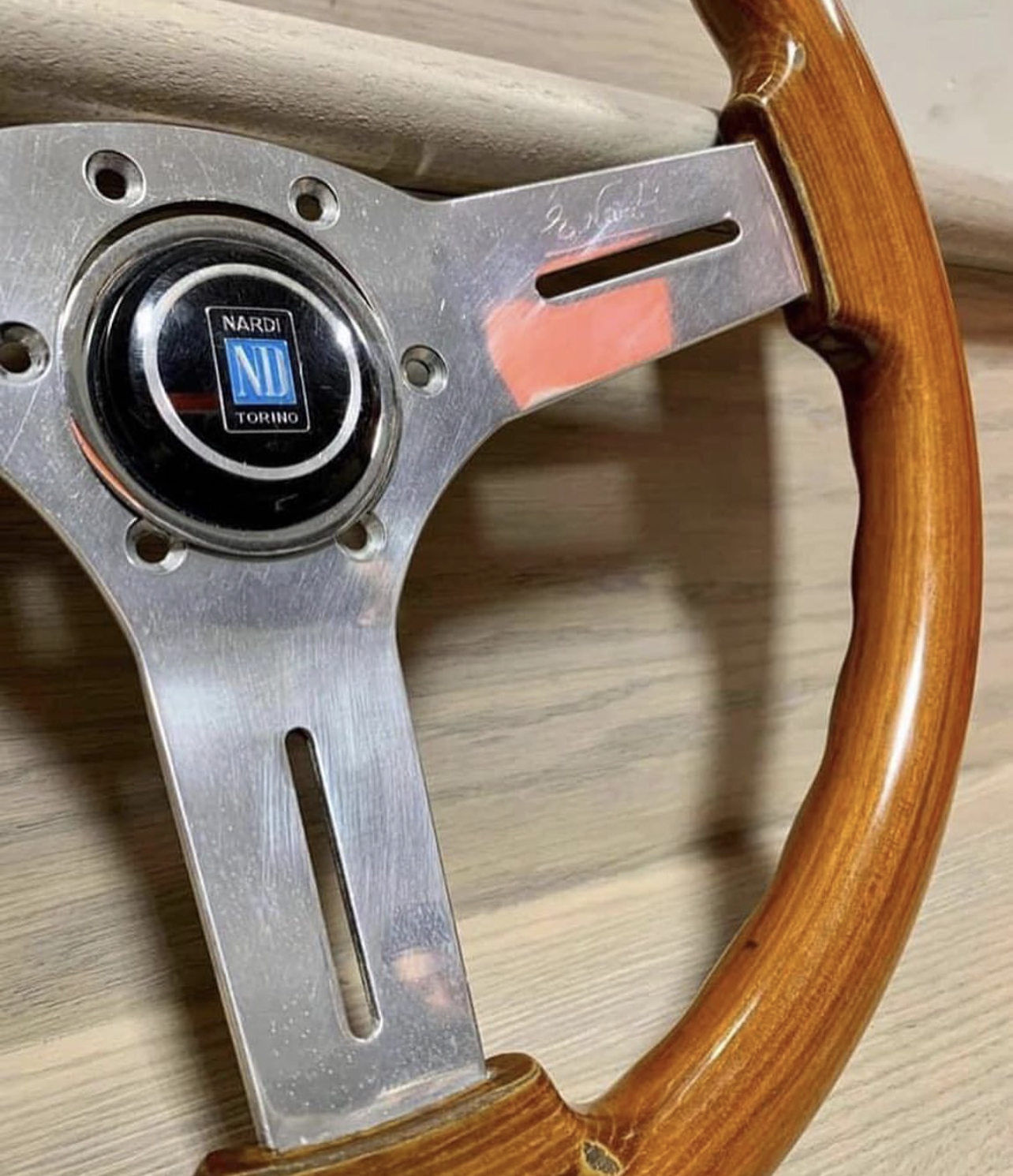 Nardi wood grain steering wheel - Miata-Max